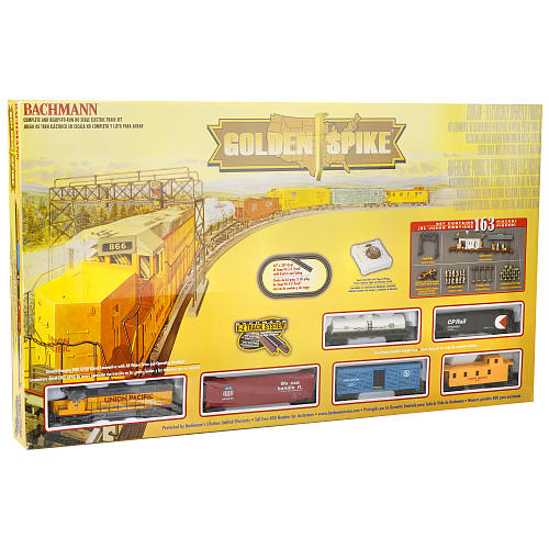 Golden spike train set shop