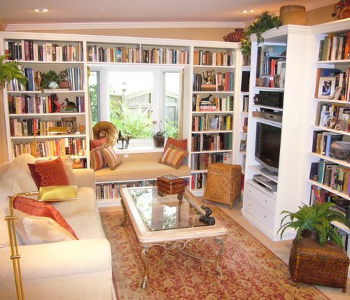 Home Library Window Seat